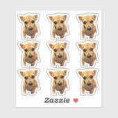 Sticker Chiens Chihuahua Mignons 4Carly (Feuille)