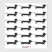Sticker Chiens de Dachshund extra longs (Feuille)