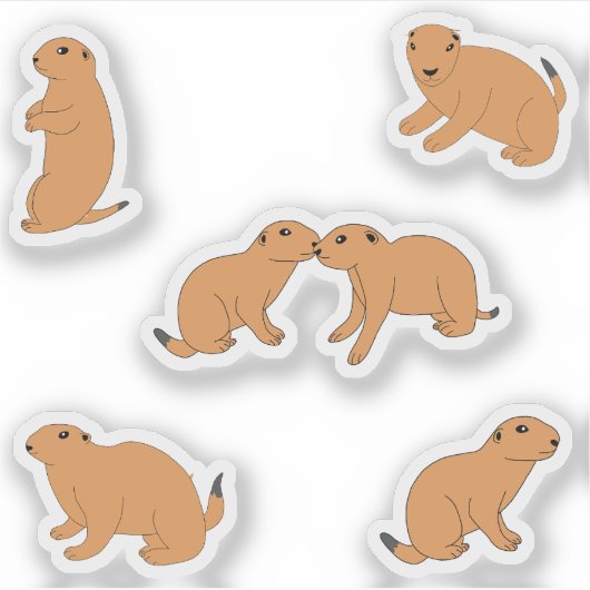Sticker Chiens des Prairies (Devant)