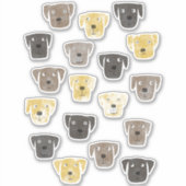 Sticker Chiens du Labrador (Devant)