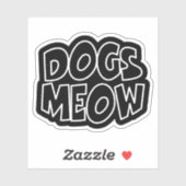Sticker Chiens Meow (Feuille)