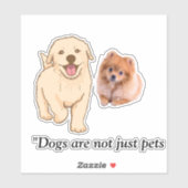 Sticker Chiens mignons (Feuille)