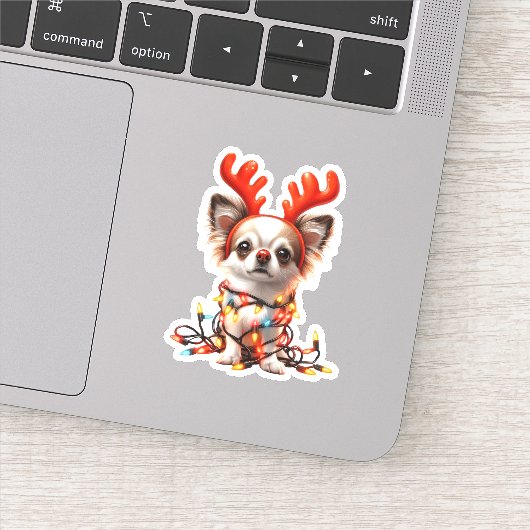 Sticker Chihuaha Reindeer (Détail)