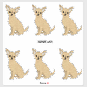 Sticker Chihuahua Chiens ont senti l'apparence
