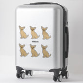 Sticker Chihuahua Chiens ont senti l'apparence (Sur valise)
