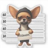 Sticker Chihuahua coquin (Devant)
