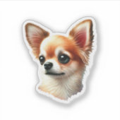 Sticker Chihuahua mignon (Devant)