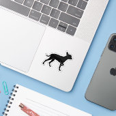 Sticker Chihuahueño (Ordinateur portable avec iPhone)
