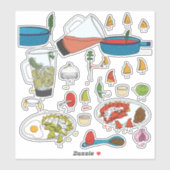 Sticker Chilaquiles getting ready (Feuille)