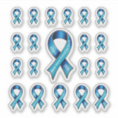 Sticker Child Abuse Prevention Month 2026 Blue Ribbon (Devant)