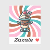 Sticker Chill Chocolat Milkshake Pun (Feuille)