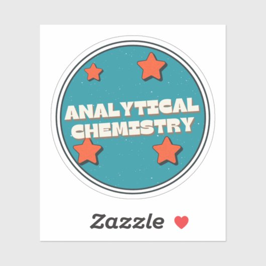 Sticker Chimie analytique (Feuille)