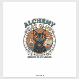 Sticker Chimie Chat Amoureux des Chats Cadeau - Club de Ch