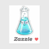 Sticker Chimie Love Science Lab Art (Feuille)