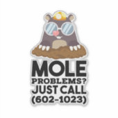 Sticker Chimie - Problèmes de mole (Devant)