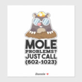 Sticker Chimie - Problèmes de mole (Feuille)