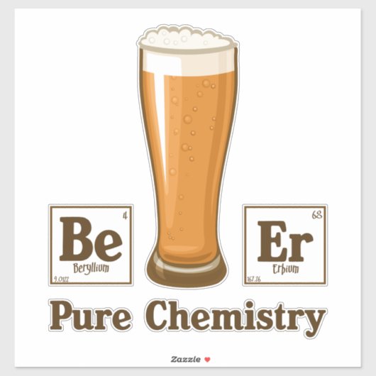 Sticker Chimie pure (Feuille)