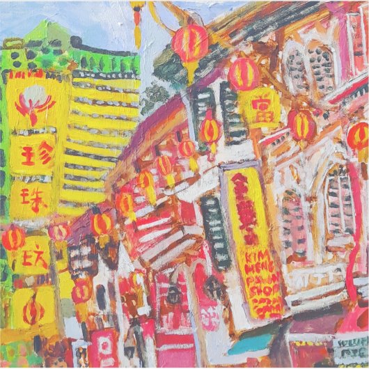 Sticker Chinatown Singapour (Devant)