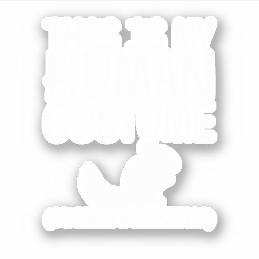 Sticker Chinchilla Easy Halloween Human Costume Rodent. Pe (Devant)