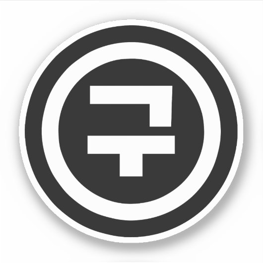 Sticker Chine coréenne Numéro 9 Neuf 구 (Devant)