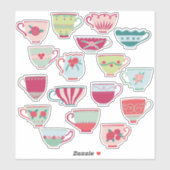 Sticker Chine Teacup (Feuille)