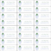 Sticker Chinoiserie Chic Cartes de fin de année Adresse (Devant)