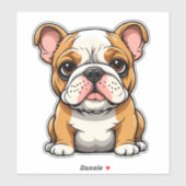 Sticker Chiot (Feuille)