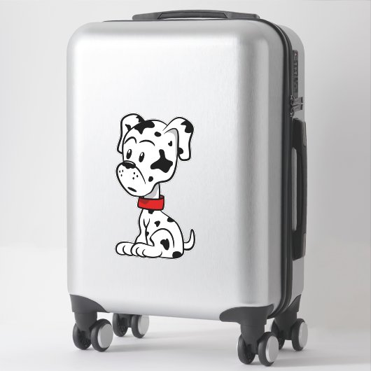 Sticker Chiot dalmate (Sur valise)