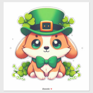 Sticker Chiot de la Saint-Patricks
