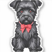 Sticker Chiot de Schnauzer miniature (Devant)