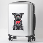 Sticker Chiot de Schnauzer miniature (Sur valise)