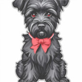 Sticker Chiot de Schnauzer miniature (Devant)