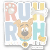 Sticker Chiot Scooby-Doo "Ruh Roh" (Devant)
