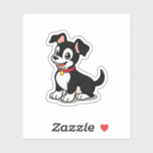 Sticker Chiote Kawaii Manchester Terrier – Pose Endormie (Feuille)