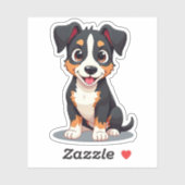 Sticker Chiote Manchester Terrier Kawaii – Pose Endormie (Feuille)