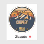 Sticker Chipley, Floride (Feuille)