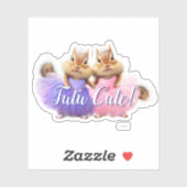 Sticker Chipmunk Ballerina Duo (Feuille)