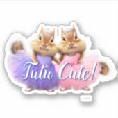 Sticker Chipmunk Ballerina Duo (Devant)