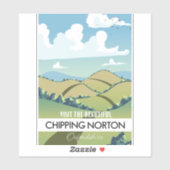 Sticker Chipping Norton Oxfordshire (Feuille)