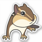 Sticker Chippy Chipmunk cool ! ク ー な équitation マ (Devant)