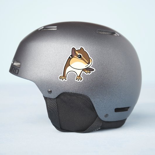 Sticker Chippy Chipmunk cool ! ク ー な équitation マ (Côté casque)