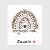 Sticker Chirurgie Arc-en-ciel, Technicien chirurgical ST C (Feuille)