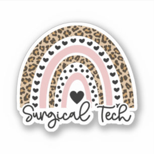 Sticker Chirurgie Arc-en-ciel, Technicien chirurgical ST C
