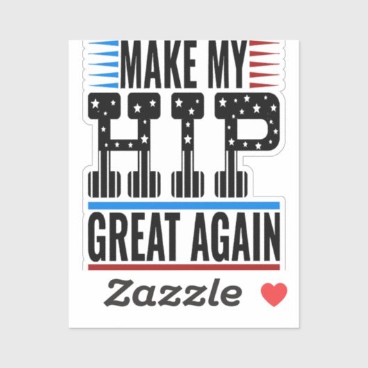 Sticker Chirurgie de hanche (Feuille)