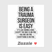 Sticker Chirurgien traumatologue (Feuille)