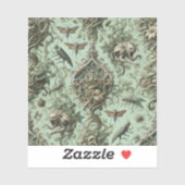 Sticker Chitinous Elegy – Gothic Insect (Feuille)