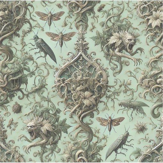 Sticker Chitinous Elegy – Gothic Insect (Devant)