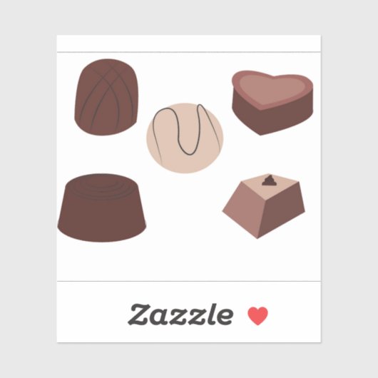 Sticker Chocolat (Feuille)