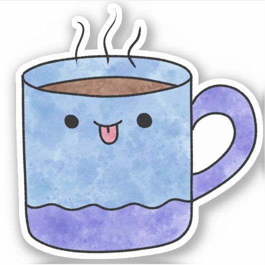 Sticker Chocolat chaud délicieux (Devant)