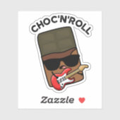 Sticker Chocolat Drôle Choc Et Roll (Feuille)